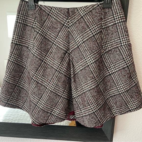 CARVEN Wool Plaid Mini Jupe With Pockets - Picture 2 of 13